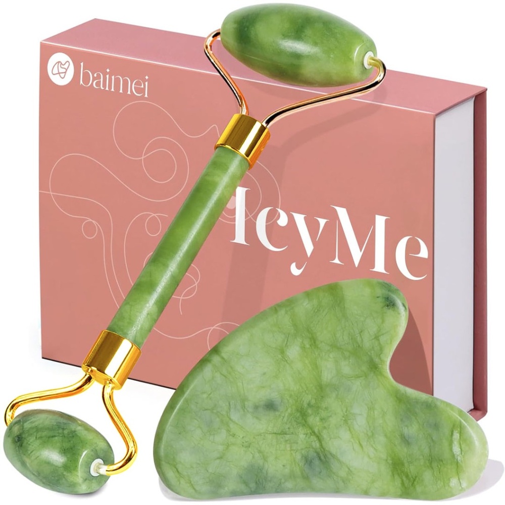 Baimei Jade Roller & Gua Sha Face Roller